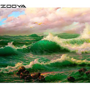 Emerald Sea Gem Canvas Art