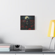 Gothic Rose Grim Reaper Canvas Wall Art