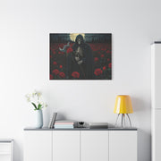 Gothic Rose Grim Reaper Canvas Wall Art