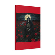Gothic Rose Grim Reaper Canvas Wall Art