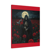Gothic Rose Grim Reaper Canvas Wall Art