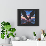 Epic Angel Wings Framed Horizontal Poster - Inspirational Wall Art for Home & Office Decor