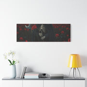 Gothic Rose Grim Reaper Canvas Wall Art