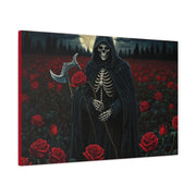 Gothic Rose Grim Reaper Canvas Wall Art