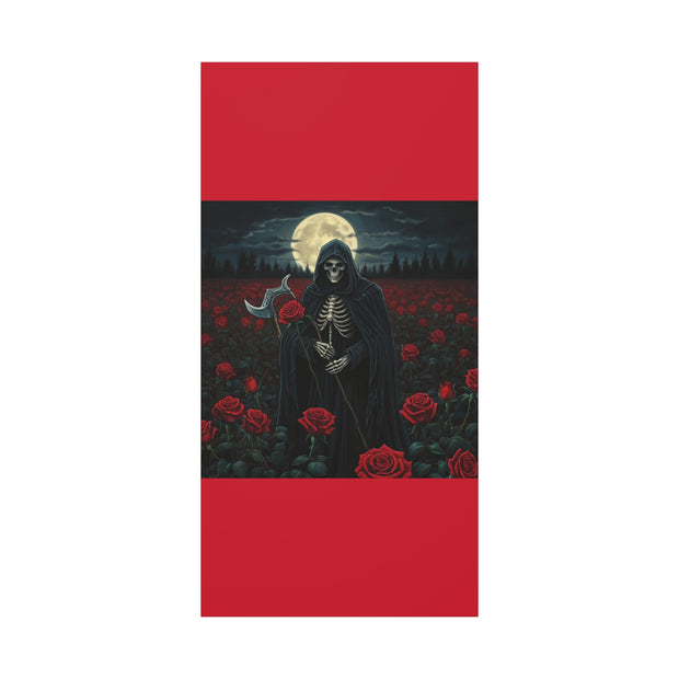 Gothic Rose Grim Reaper Canvas Wall Art