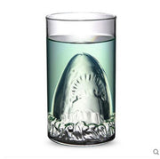 Transparent Glass Cup Shark Glass