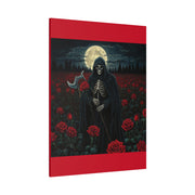 Gothic Rose Grim Reaper Canvas Wall Art