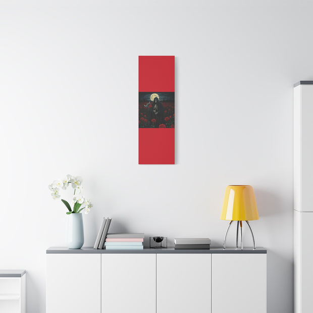 Gothic Rose Grim Reaper Canvas Wall Art