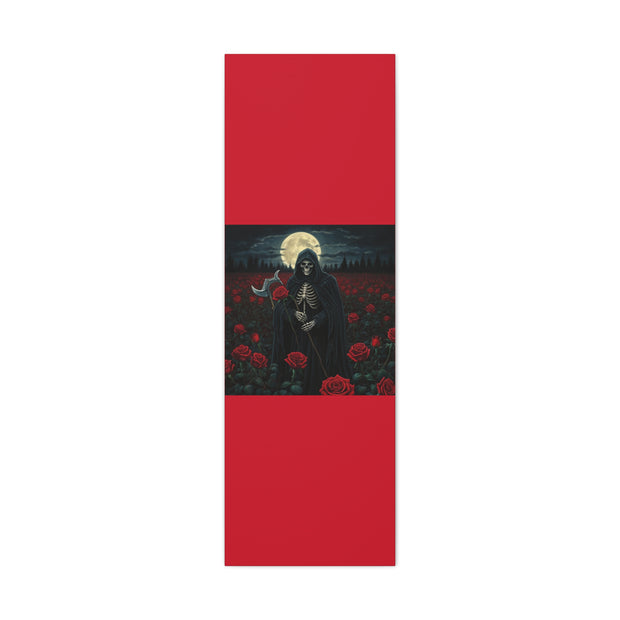 Gothic Rose Grim Reaper Canvas Wall Art