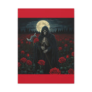 Gothic Rose Grim Reaper Canvas Wall Art