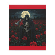 Gothic Rose Grim Reaper Canvas Wall Art