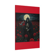 Gothic Rose Grim Reaper Canvas Wall Art
