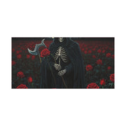 Gothic Rose Grim Reaper Canvas Wall Art