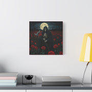 Gothic Rose Grim Reaper Canvas Wall Art