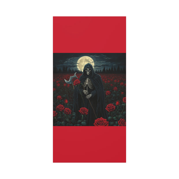 Gothic Rose Grim Reaper Canvas Wall Art