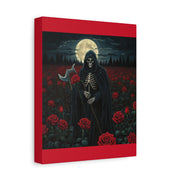 Gothic Rose Grim Reaper Canvas Wall Art