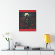 Gothic Rose Grim Reaper Canvas Wall Art