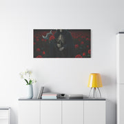 Gothic Rose Grim Reaper Canvas Wall Art