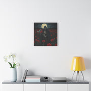 Gothic Rose Grim Reaper Canvas Wall Art