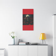 Gothic Rose Grim Reaper Canvas Wall Art