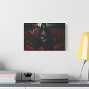 Gothic Rose Grim Reaper Canvas Wall Art