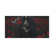 Gothic Rose Grim Reaper Canvas Wall Art