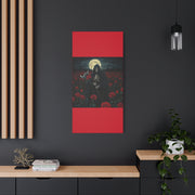 Gothic Rose Grim Reaper Canvas Wall Art
