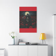 Gothic Rose Grim Reaper Canvas Wall Art