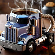 Truck Coffee Mug Semi Truck Handcrafted Coffee Cup