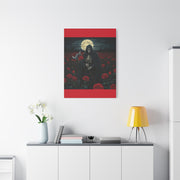 Gothic Rose Grim Reaper Canvas Wall Art