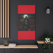 Gothic Rose Grim Reaper Canvas Wall Art