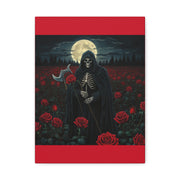 Gothic Rose Grim Reaper Canvas Wall Art