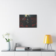 Gothic Rose Grim Reaper Canvas Wall Art