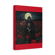 Gothic Rose Grim Reaper Canvas Wall Art