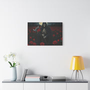 Gothic Rose Grim Reaper Canvas Wall Art