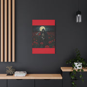 Gothic Rose Grim Reaper Canvas Wall Art