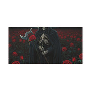 Gothic Rose Grim Reaper Canvas Wall Art