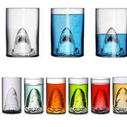 Transparent Glass Cup Shark Glass