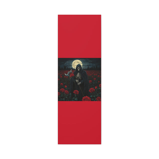 Gothic Rose Grim Reaper Canvas Wall Art
