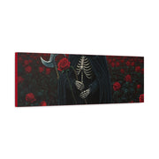 Gothic Rose Grim Reaper Canvas Wall Art