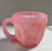 400ml Resin Mineral Crystal Coffee Mugs With Handles