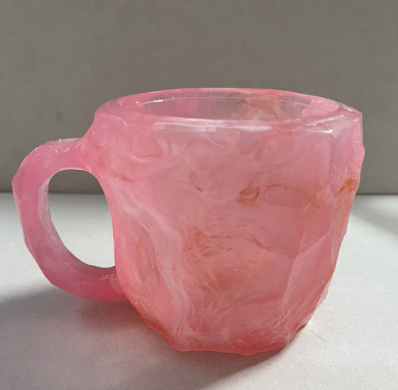 400ml Resin Mineral Crystal Coffee Mugs With Handles