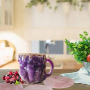 400ml Resin Mineral Crystal Coffee Mugs With Handles