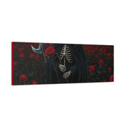 Gothic Rose Grim Reaper Canvas Wall Art
