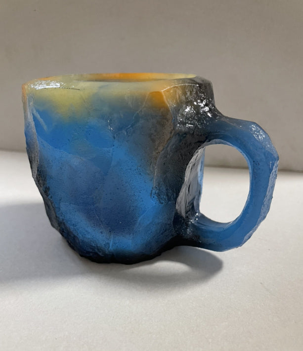 400ml Resin Mineral Crystal Coffee Mugs With Handles