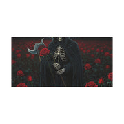 Gothic Rose Grim Reaper Canvas Wall Art