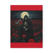 Gothic Rose Grim Reaper Canvas Wall Art