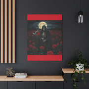 Gothic Rose Grim Reaper Canvas Wall Art