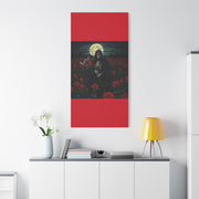 Gothic Rose Grim Reaper Canvas Wall Art