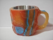 400ml Resin Mineral Crystal Coffee Mugs With Handles